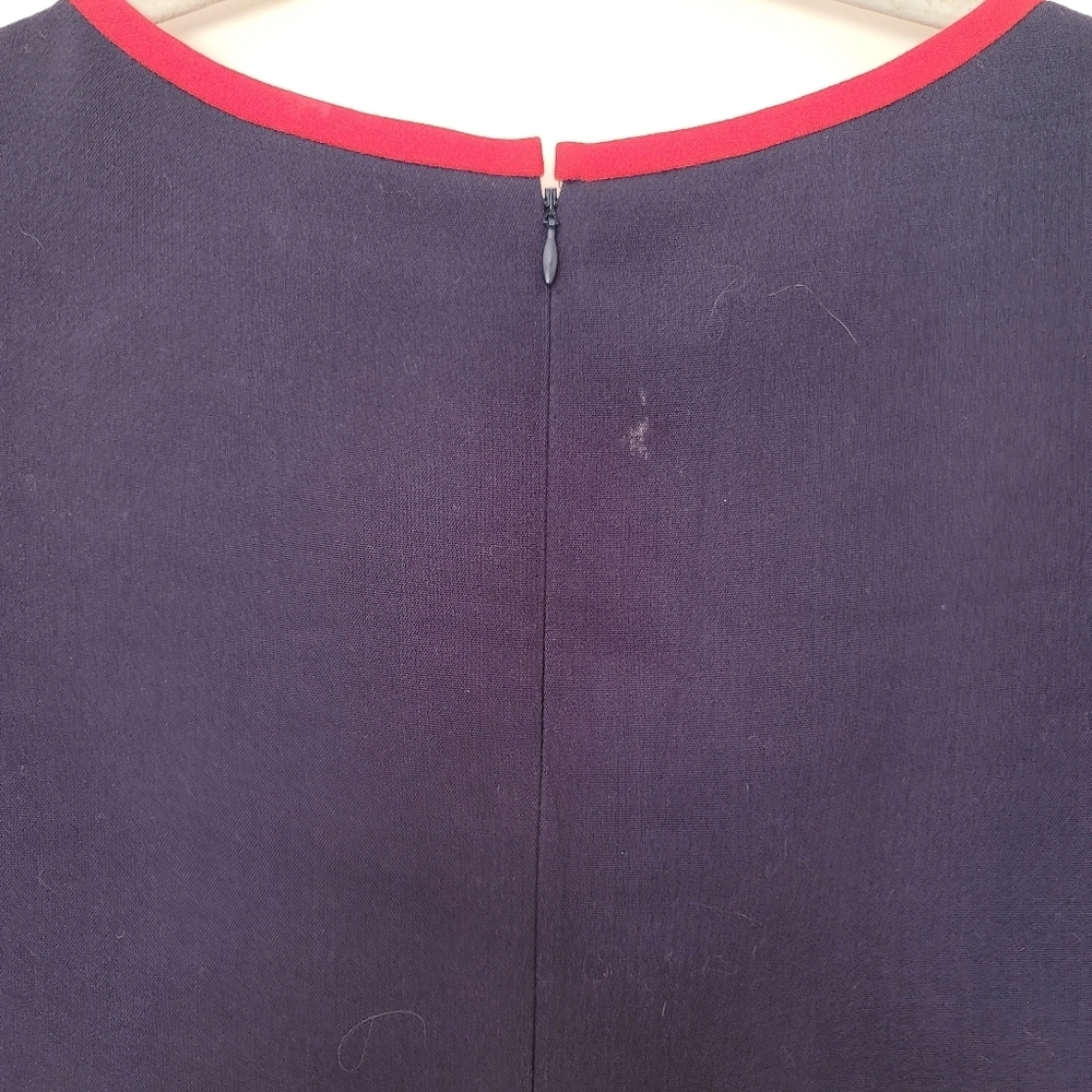 Eliza J Dress Womens Size 6 Red Gray Colorblock 3/4 Sleeve - Picture 9 of 10